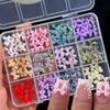 Mixed 3D Resin Bow Nail Art Charms Pink/White/Purple Aurora Bowknot Flatback Nail Gems Kawaii Bow DIY Manicure Decorat