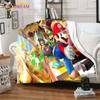 Плед Mario Bros Высококачественный Фланелевый Теплый Мягкий Плюшевый для Дивана Кровати Подходит для Пледа от Кондиционера