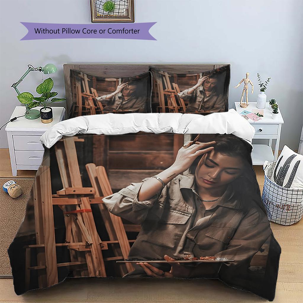 Faye Peraya Pattern Bedding Home Decoration Birthday & Festival Gift (1 * duvet cover + 2 * pillowcase, without core)