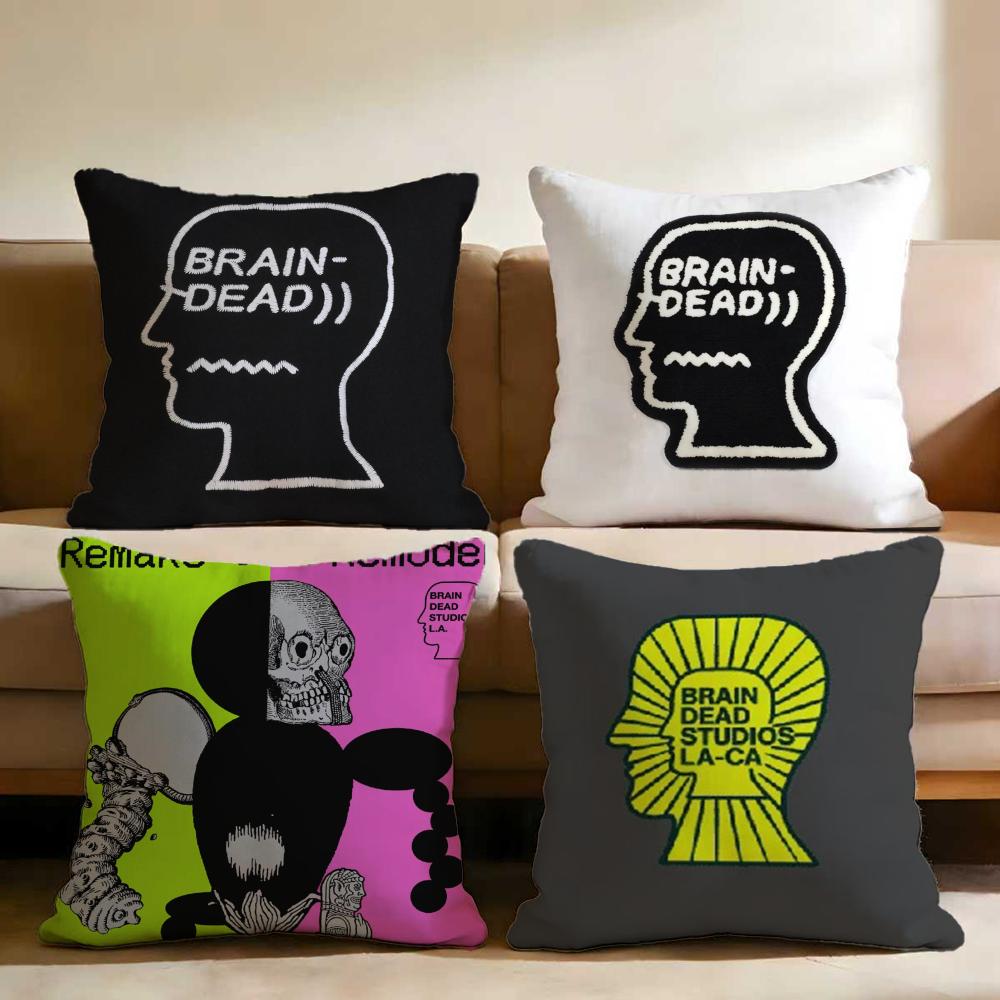 Лос-Анджелес B-Brain Dead Наволочка для подушки, Многоцелевая наволочка для дома и автомобиля - Двусторонняя, Мягкая и прочная для ежедневного использования