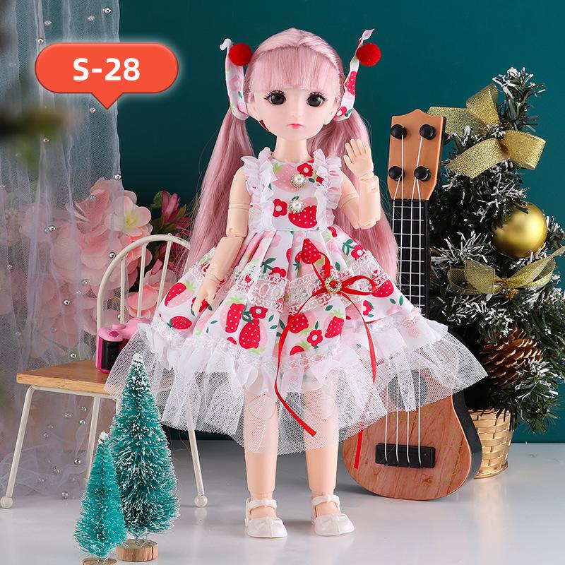 30cm Bjd Doll 23 Moveable Joints 12 Inch Christmas Dolls With Clothes and Shoes Kids Toys For Girl's Christmas Gifts