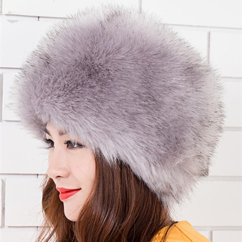 Stylish Unisex Imitation Fox Fur Snow Hat - Warm & Cold-Resistant