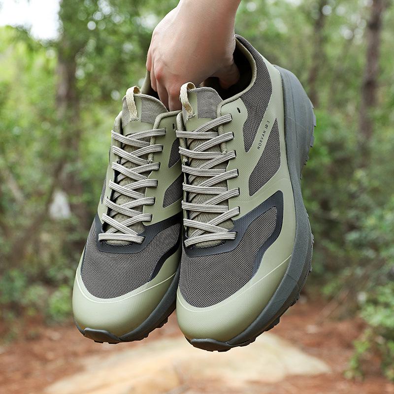 Men's Hot-Selling Non-Slip Waterproof Hiking Shoes - Cushioned Off-Road Running Sneakers for Outdoor Sports