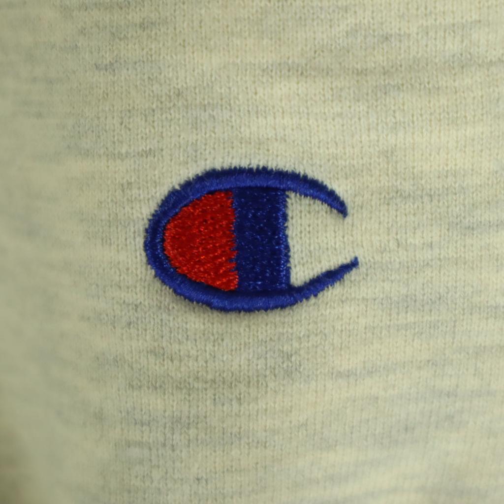 Champion 00s Back brushed One point logo Long sleeve Parker M Gray Old Men's Used