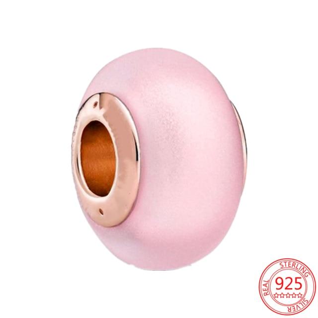 925 Sterling Silver Glass Beads Charms for Jewelry DIY Making Fit Original Bracelets Bangles for Women Gift