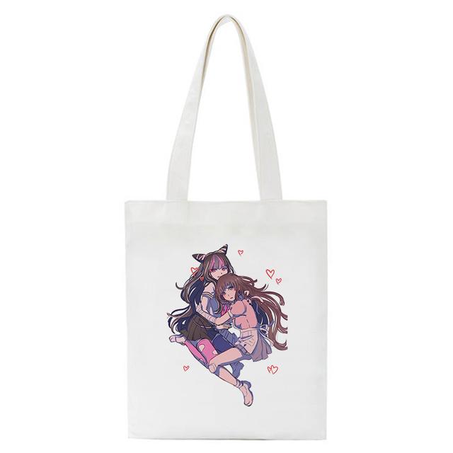 Холщовая сумка для покупок с героями мультфильмов Mikan Tsumiki, японское аниме, женская сумка на плечо, эко-сумка, многоразовые сумки для покупок для продуктов
