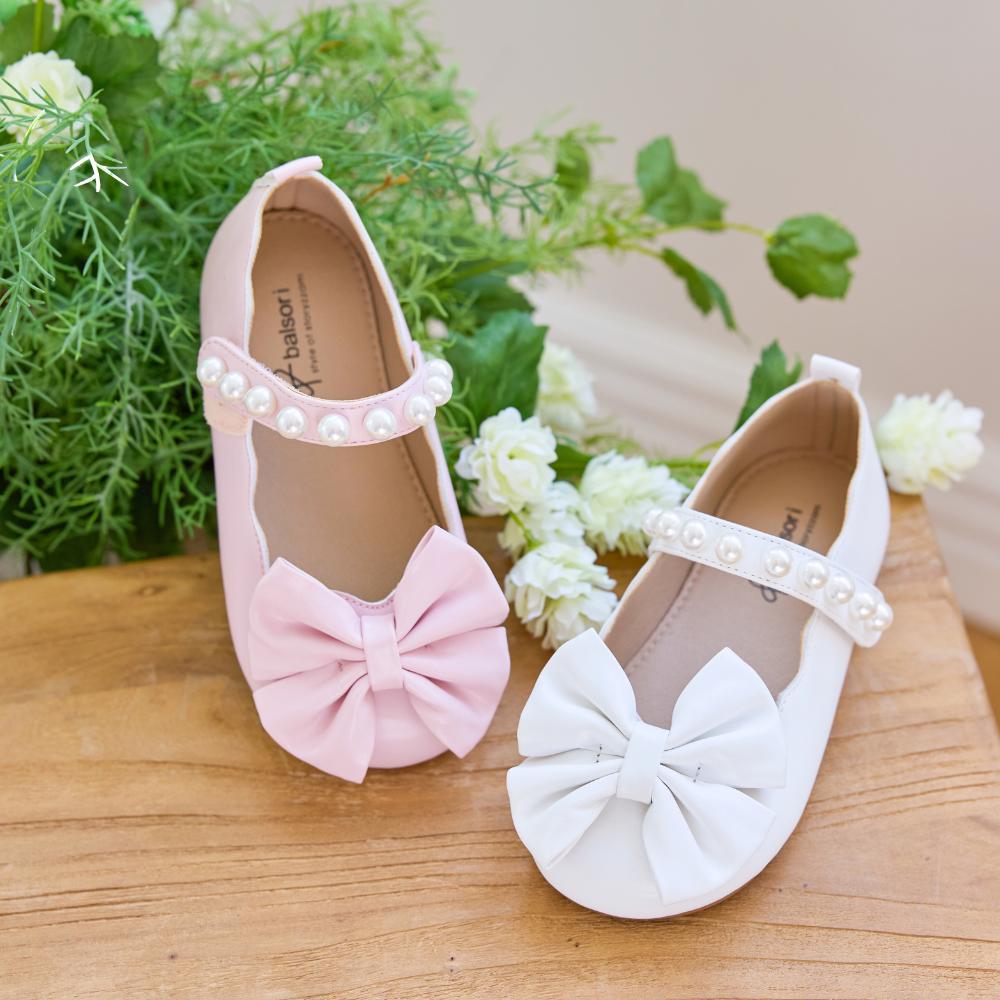[Babyzzam] Розовые балетки с жемчугом для девочек [BB463-10009]