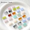 Ombre Square Acrylic Beads for DIY Jewelry: Earring & Bracelet Accessories