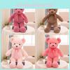 Teddy 35cm Bear With Colored Bow Tie Plush Toy Stuffed Animal Doll Gifts Kids