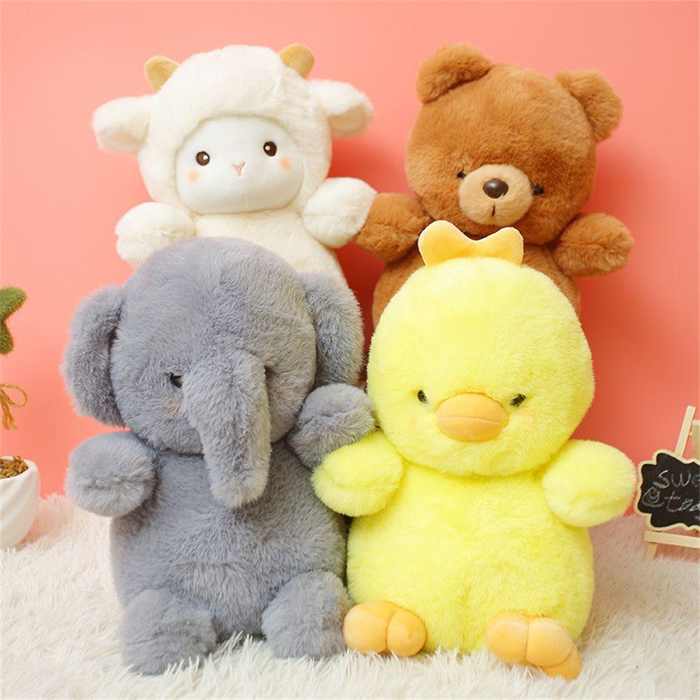 Chick Cartoon Super Soft Plush Brown Bear Animals Plushies Doll Stuffed Animals Elephant Plush Toy