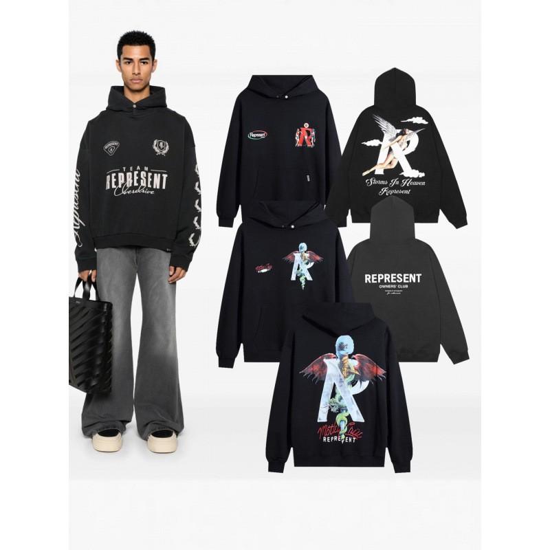 Unisex Hooded Sweatshirt With Letter Print Loose Fit Cotton Pullover Teens Adults Fall Casual Wear