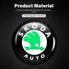 VAN4 For Skoda Car Door Keyhole Sticker Lock Protector Lock Core Decal Accessories octavia a5 a4 mk1 2 fabia superb rapid mk3 yeti