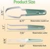 3-in-1 Watermelon Fork Slicer Cutter Stainless Steel Watermelon Popsicle Cutter Watermelon Cutter Slicer Tool Kitchen Gadgets