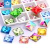 Diy Beauty Clothing Decorative Accessories Hand Sewn Drill, Glass Jewelry Rhinestone Square Special-Shaped Diamond