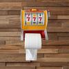 2 in 1 Toilet Paper Holder  Bathroom Free Standing Tissue Roll Storage Rack