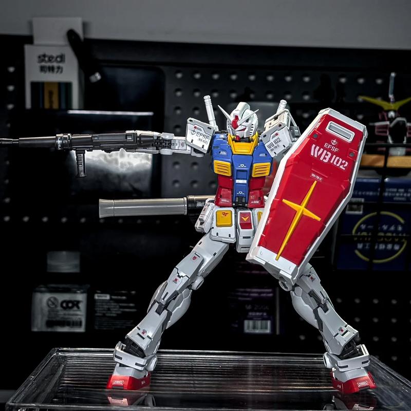 RG 1/144 RX-78-2 2.0 Yuanzu G3 Mech Assembly Model Kit Action Figures Desktop Ornament Doll Boys' Puzzle Toys Collectible Gift