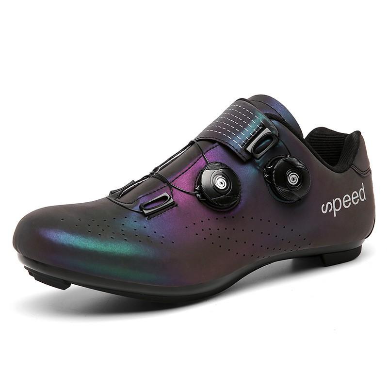 Unisex Cycling Shoes Mountain Road Bike Riding Breathable Hard Sole Nylon Locking Pedal Compatible