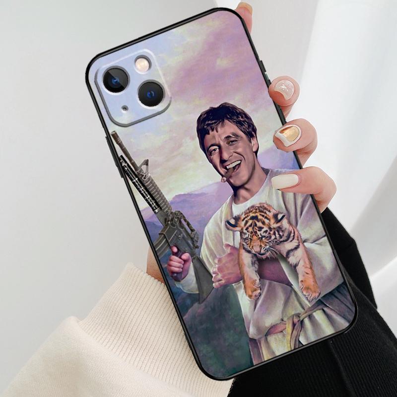 Чехол для телефона "Лицо со шрамом" Тони Монтана Для iPhone 11 12 13 14 15 16 Pro Max Mini X XR XS Max Plus Чехол Funda