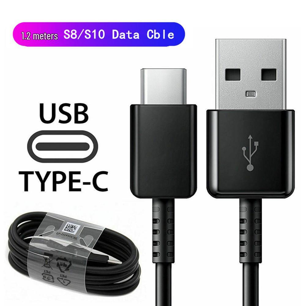 Быстрый кабель для передачи данных и зарядки Type-C, 1,2 м, для мобильных телефонов S8/S10