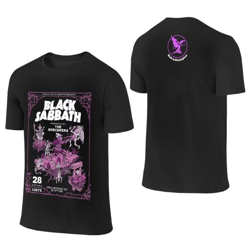 Винтажные футболки Black Sabbath и Ozzy Osbourne Back To The Beginning для мужчин, хлопковые футболки с круглым вырезом, футболки, топы