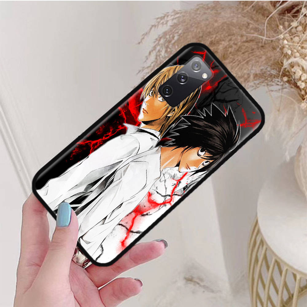 Черный чехол для OPPO Reno 8 6 5 4 Pro Plus Find X3 A17 A3 A31 A38 A40 A53 A54 A55 A74 A76 A78 A77 A80 A94 A95 A96 Lite W-62 Death Note