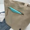 Casual Minimalist Shoulder Bag Large Capacity Niche Solid Handbag High Quality Preppy Style Commuting Versatile Canvas Bag
