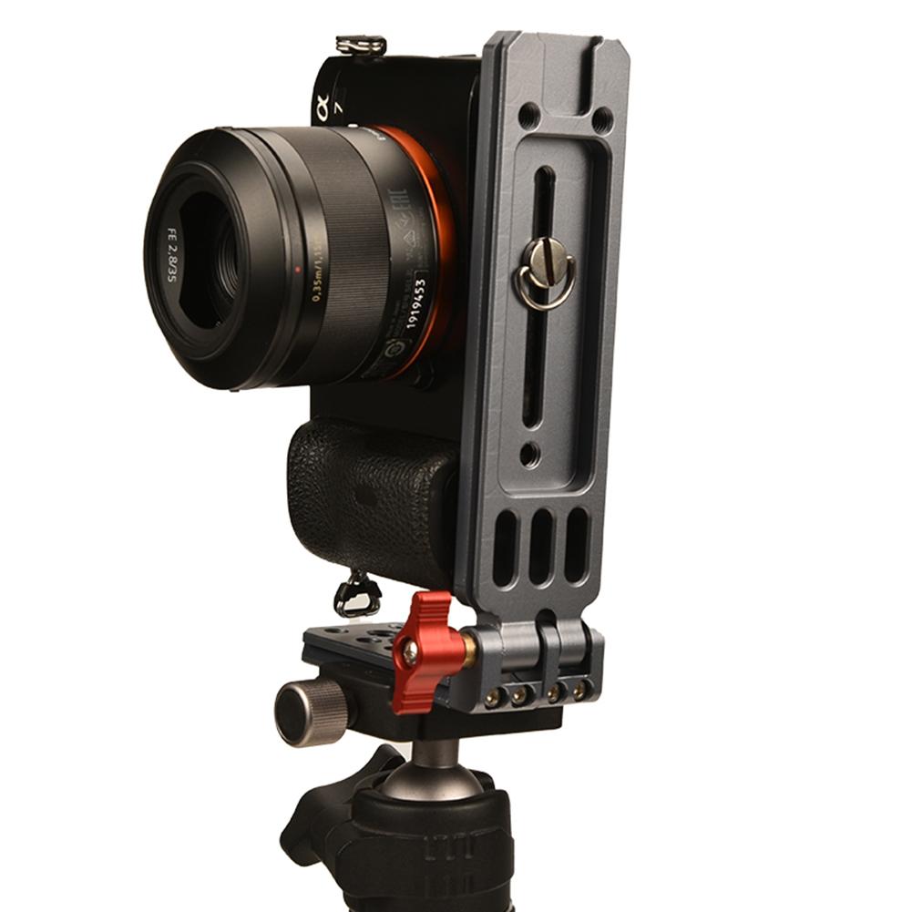 Универсальный L-образный кронштейн для камеры, складная L-образная монтажная пластина, переключение вертикального и горизонтального положения, L-образный держатель для Canon Nikon Sony, штатив