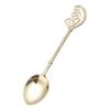 Coffee Spoon Pointed Head Long Handle Retro Carving Food Grade Multi-use Tableware Zinc Alloy Dining Mixing Stirring Dessert Teaspoon Kitchen Tool