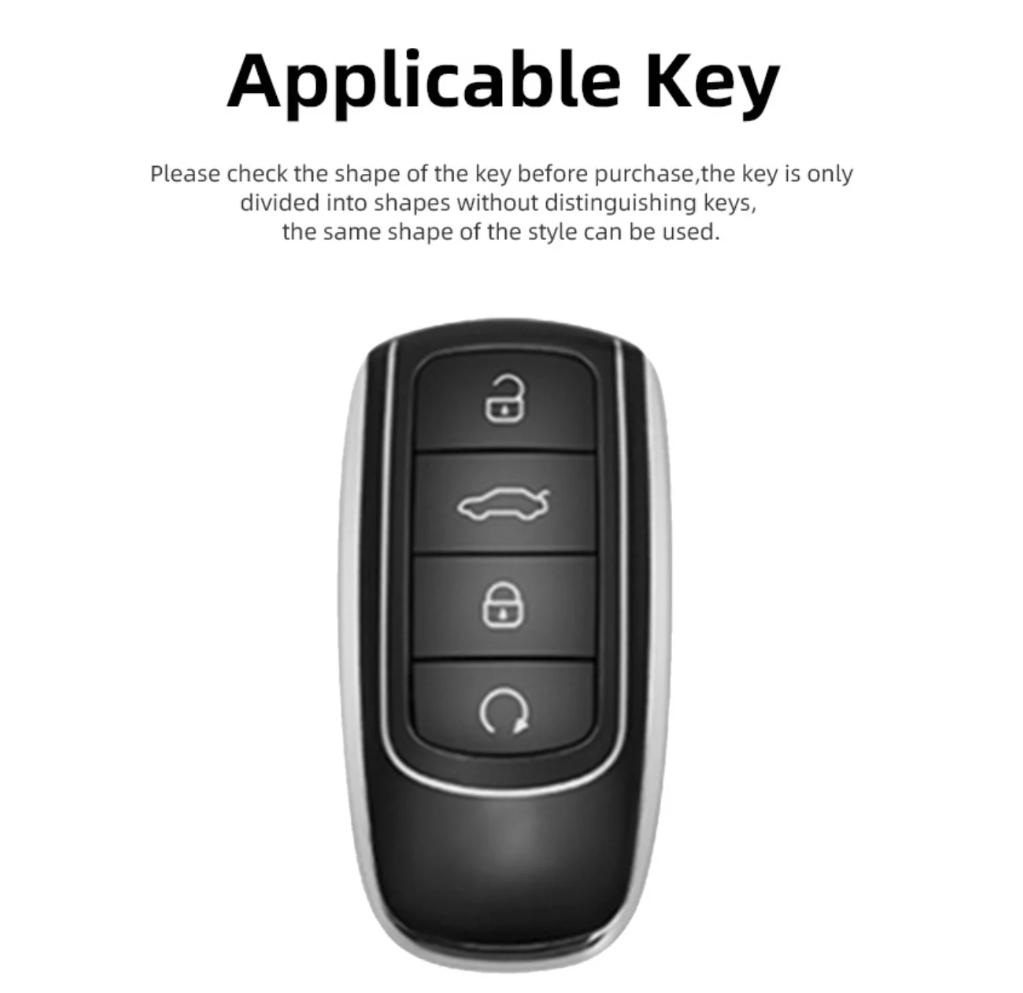 Автоаксессуары Сплав цинка Кожа Чехол-держатель Брелок Smart Key для Chery JAECOO Omoda 5 Tiggo 7 8 9 Plus Pro Arrizo 6 8 Z5