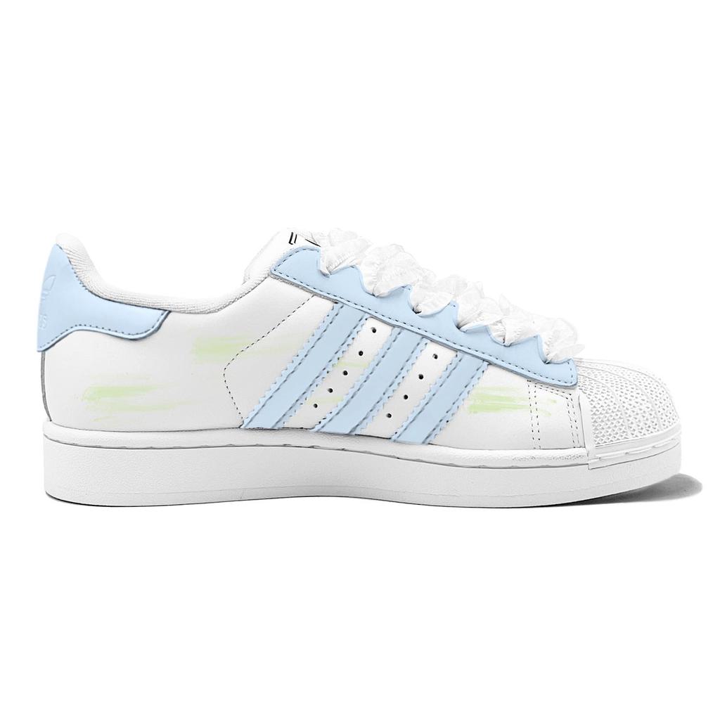 adidas Originals Superstar 2 Лимонное Лето, Освежающий, Минималистичный Стиль, Универсальный, Модные Низкие Кеды для Скейтборда IH8659(TeamS1-S-BOX)