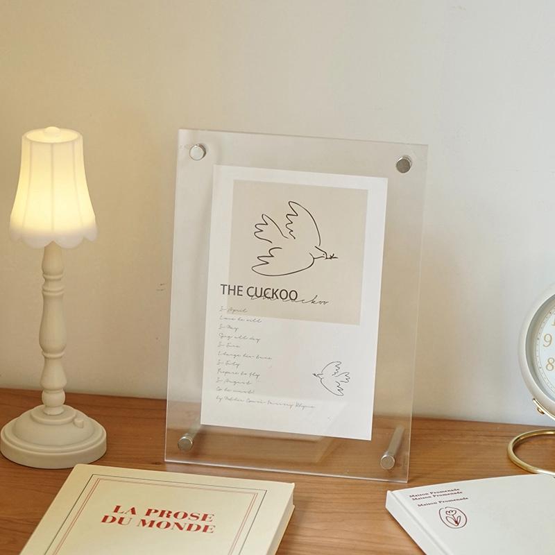 Acrylic Photo Frame Picture Frame Photo Card Holder Photocard Display Stand Room Desktop Decor Office Desk Decor Marco De Fotos