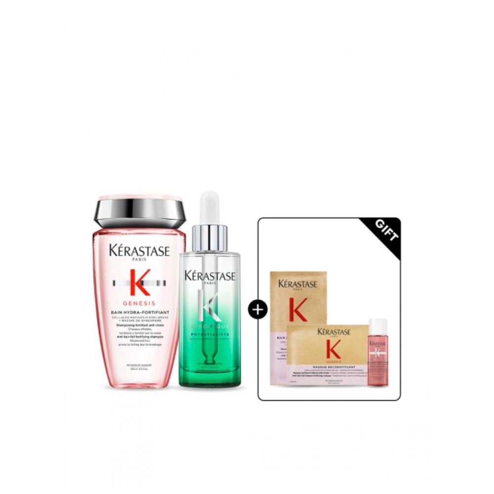 Набор Kerastase Foundation для укрепления кожи головы Anti Genesis 250мл + potentialiste 90мл