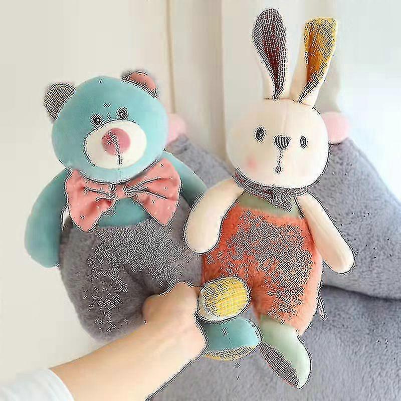 3 Pcs Warm Sun Rabbit Plush Toy Teddy Bear Rag Doll For Children's Birthday Gift
