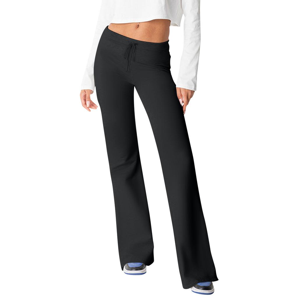 Women's Autumn And Winter Casual Home Flare Pants Yoga Casual Solid Color Sports Pants