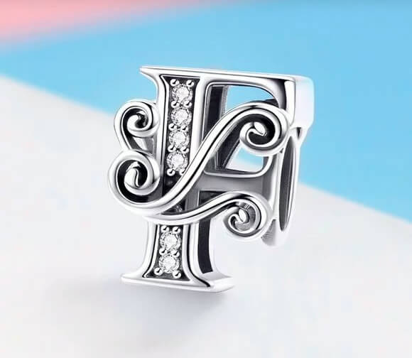 Charms Do Pandora Zawieszka Charms Litera F Srebro 925