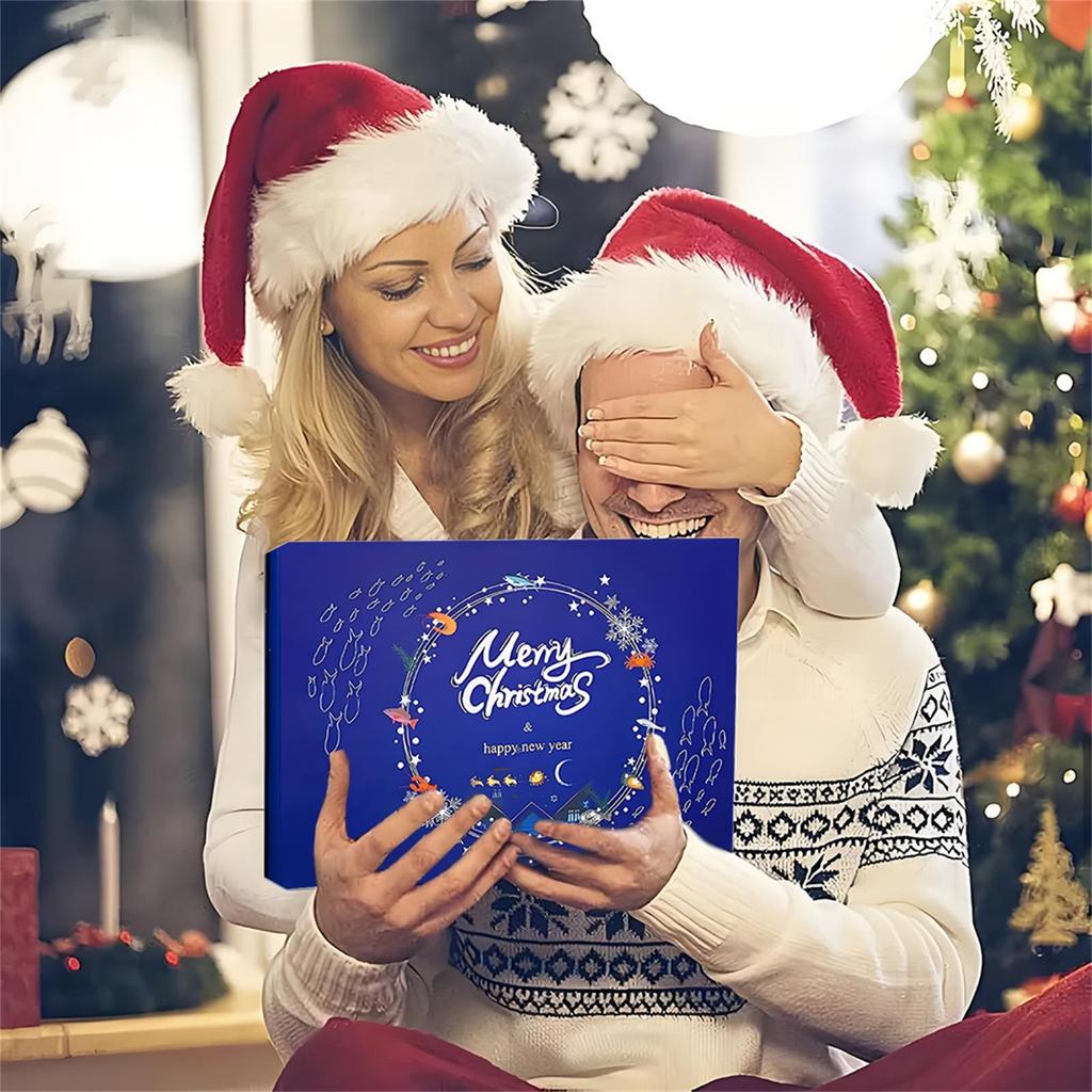 24 шт Адвент-календарь Рыбалка Рождественский обратный отсчет, рыболовные снасти Адвент-календарь для рыбалки Взрослые мужчины Подростки Мальчики, Рождественский сюрприз-подарок