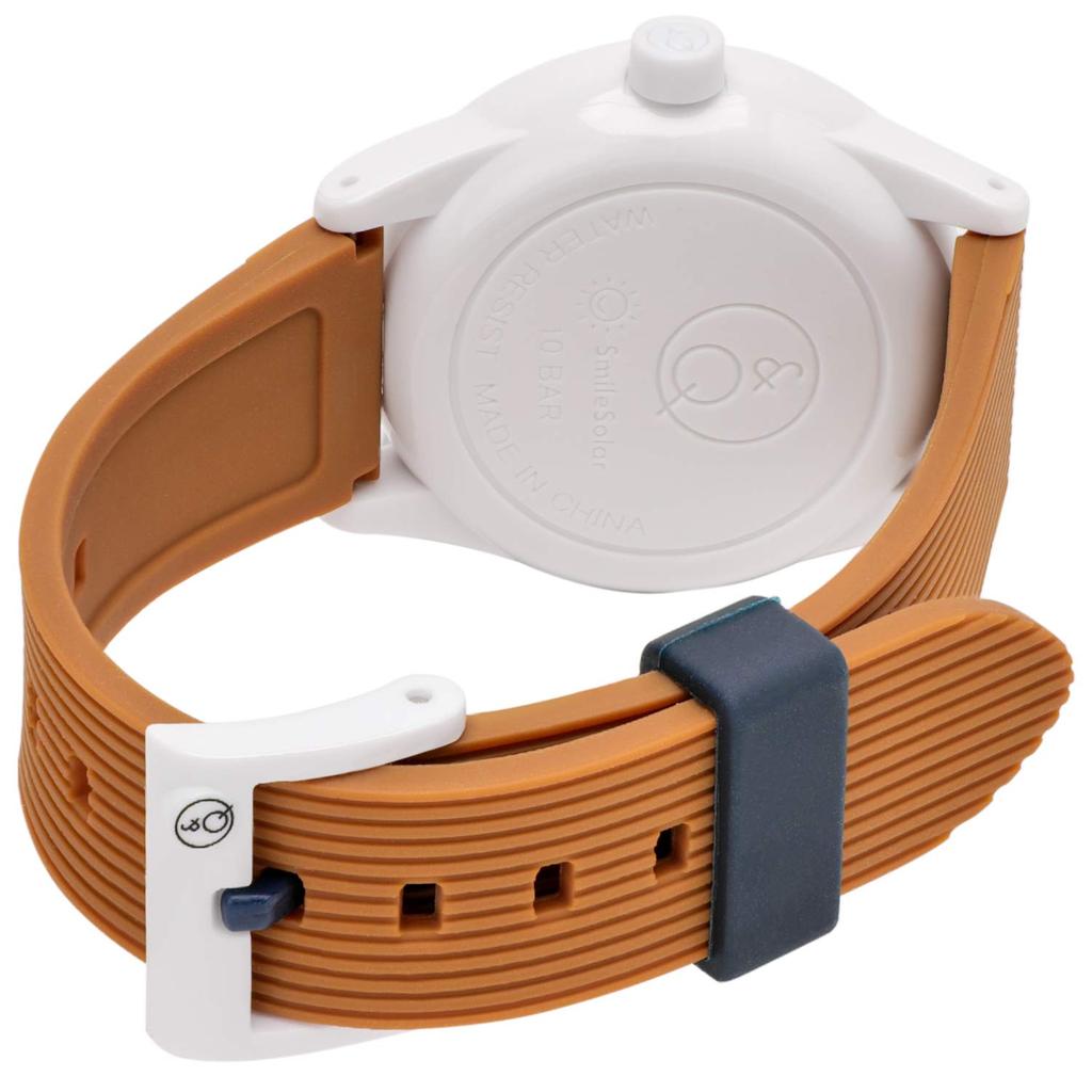 Cue and Cue Smile Solar Analog Solar водонепроницаемый уретановый ремень RP26J019 коричневый [Citizen Watch]