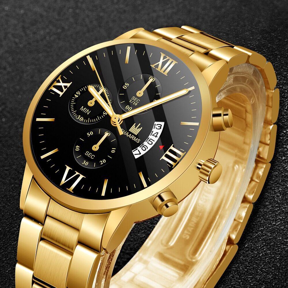 Men'S All-Steel Watch Luxury Waterproof Quartz Watch Charm Men'S Business Sports Watch