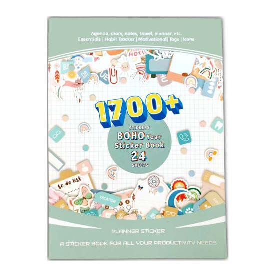 1 комплект наклеек для ежегодного планировщика, набор сезонных программных наклеек, эстетические вдохновляющие праздничные наклейки для оздоровления, аксессуары для календаря и дневника