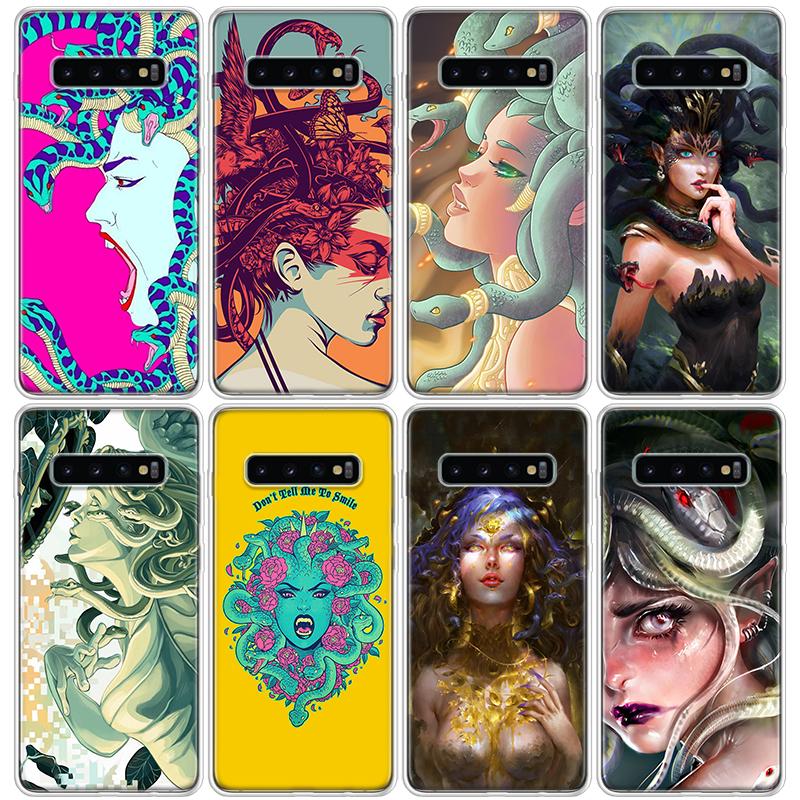 Medusa Greek Mythology Phone Case For Samsung Galaxy S26 S25 Edge S24 S23 Ultra S22 Plus S21 S20 FE Soft TPU Back Cover Funda Ga