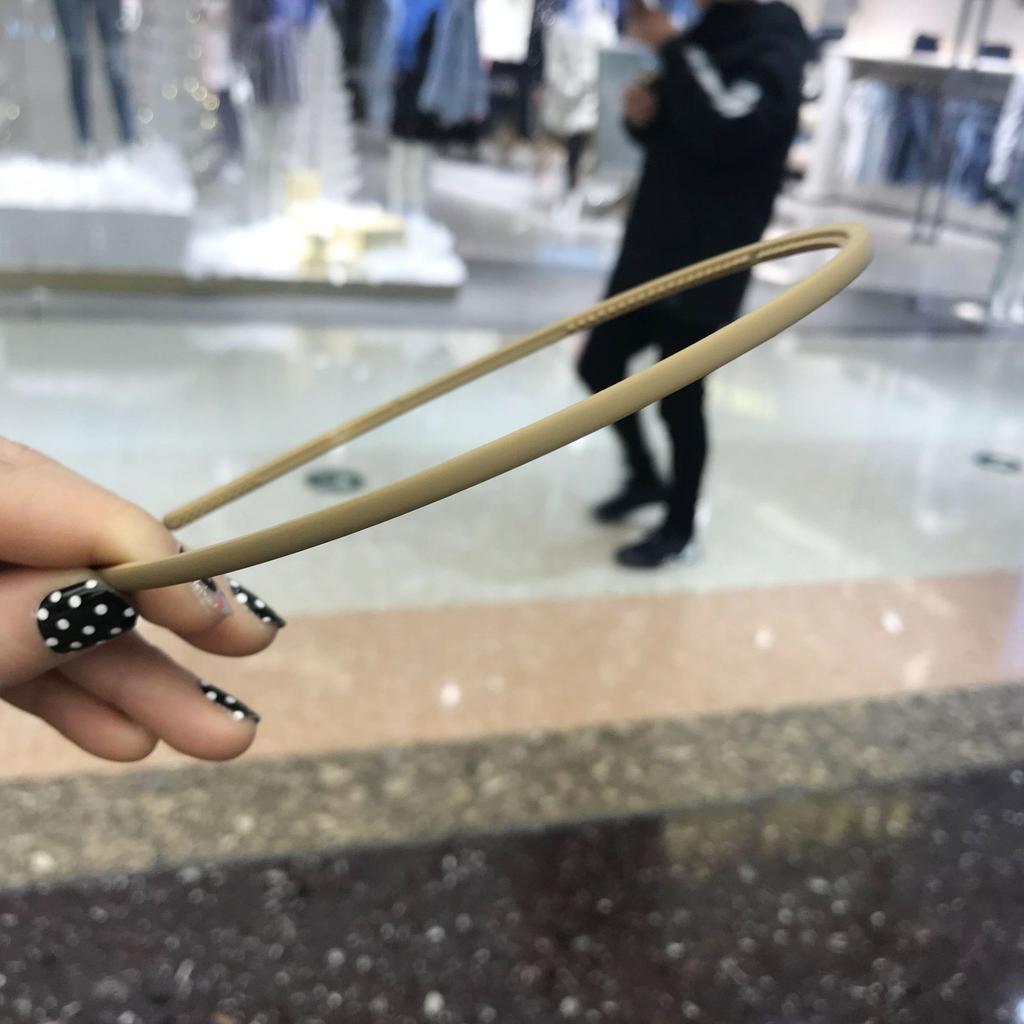 Korean Headbands for Hair Woman Bezel 0.4mm Narrow Side Solid Color Hair Bands Hair Hoop Women Hair Accessories Hairband New