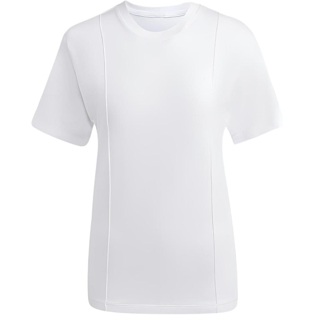 adidas Originals Trefoil Essentials однотонная футболка с круглым вырезом и логотипом, женские топы, белые IC5278