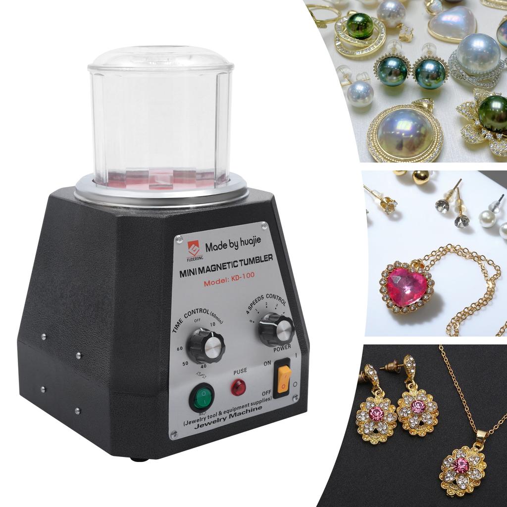 Профессиональная магнитная полировальная машина 110 В 3500 об/мин Инструмент для полировки ювелирных изделий для финишной обработки металла и удаления ржавчины