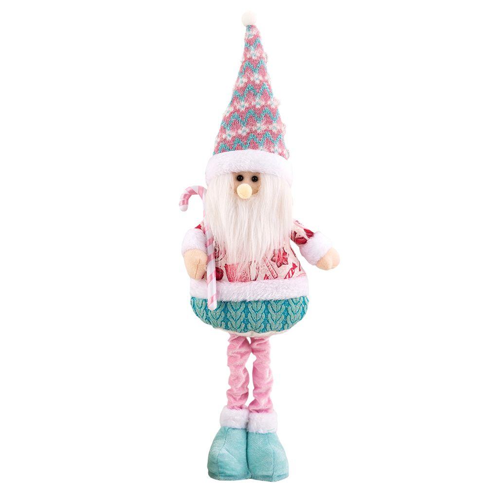 Snowman Elk Old Man Pink Telescopic Doll Children Xmas Gift Christmas Tree Decoration Home Wedding Party Supplies Plush Ornament