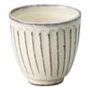 Marui Seito Shigaraki Ware Hechimon Teacup Cup White Glaze Carving Diameter Approximately 8.5 X Height 8.5cm Pottery Made In Japan MR-3-3506