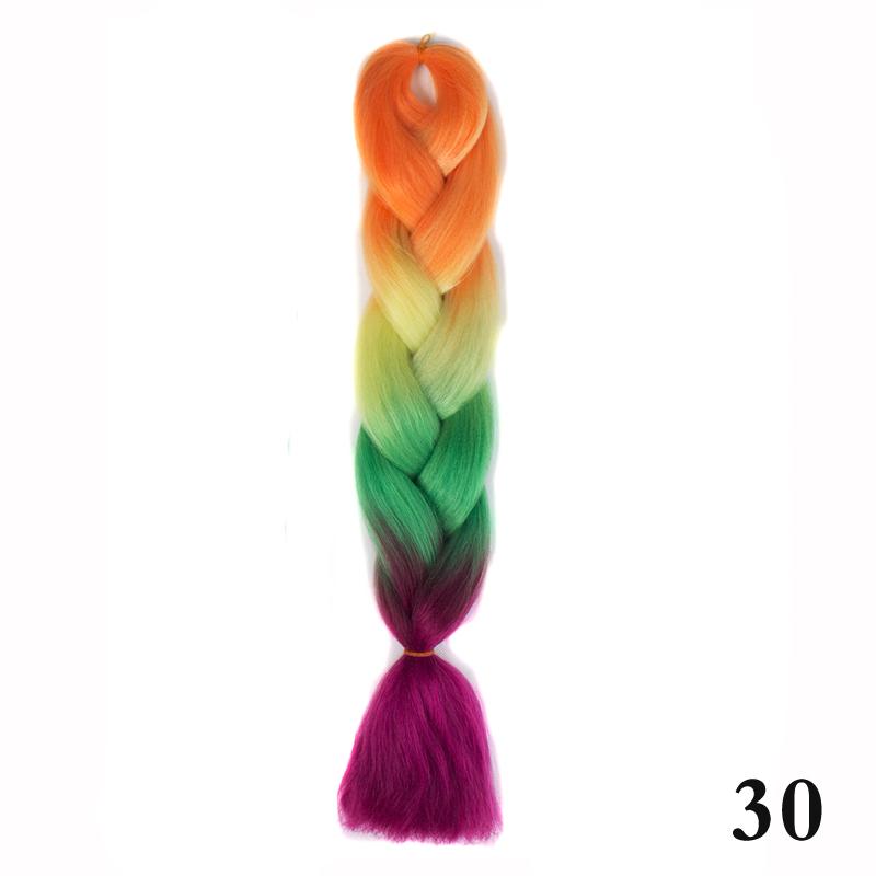 Косы Наращивание волос Балаяж Омбре DIY Быстрое плетение Плетение волос для косплея Ежедневное использование для женщин