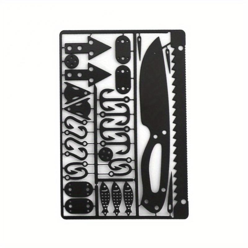 Уличная многофункциональная карточка-инструмент из нержавеющей стали, ловушка, рыболовный крючок / инструмент для кемпинга на открытом воздухе