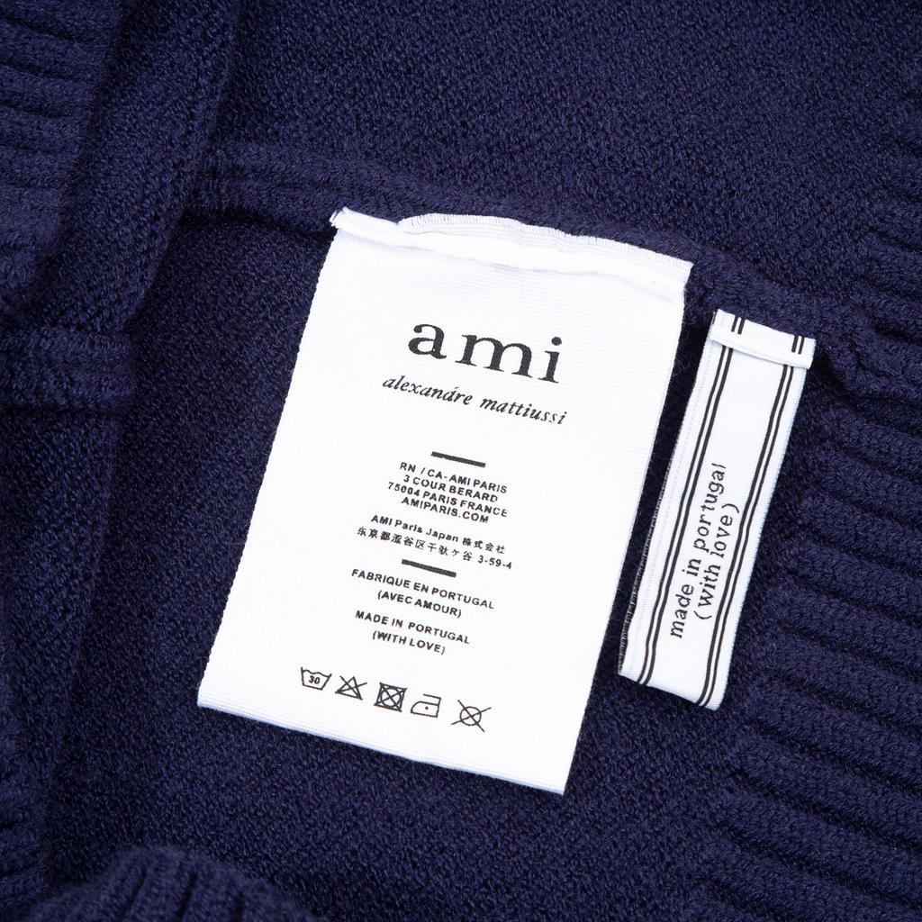 AMI Новый осенне-зимний свитер-жилет для пары с V-образным вырезом без рукавов и надписью «Красное сердце»