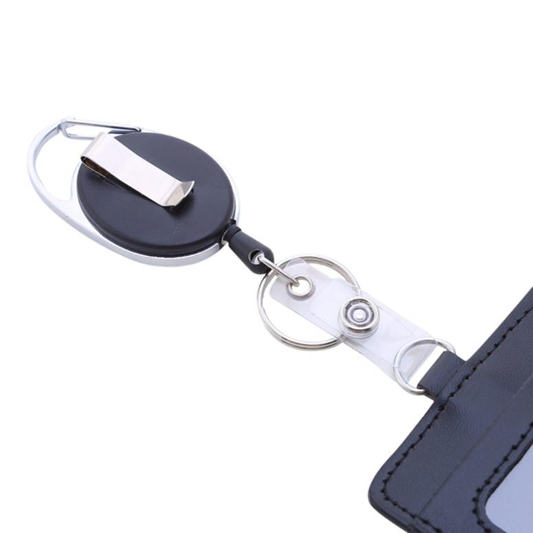 Практичный держатель для удостоверения личности, держатель для карты, кошелек из искусственной кожи, держатель для удостоверения личности, пряжка для значка