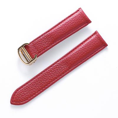 Сменный ремешок из мягкой кожи из шагреневой кожи Cartier London Tank 14 мм, 16 мм, 18 мм, 20 мм, 22 мм, аксессуары для ремешков